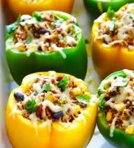 Vegan Stuffed Bell Peppers with Quinoa